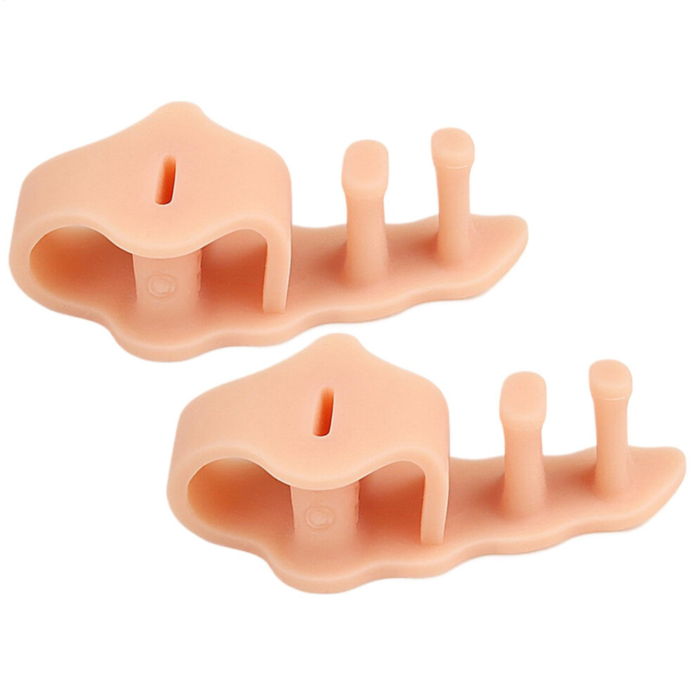 Toe Separator for Women, 2 Loops Soft Toe Spreaders  Big Toe Alignment, Reusable Toe Sleeves