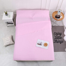 Solid Sleeping Bag Liner Cotton Indoor Envelope, Lightweight DirtProof Camping Travel Sheet for Hotels, Pink 75x210cm