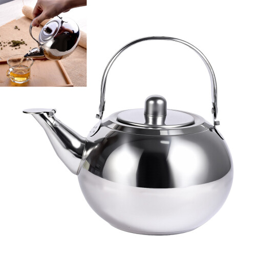 Ergonomic Handle Stainless Steel Teapot Comfortable Grip For-L 1