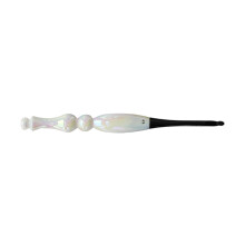 Elegante europäische Häkelnadel aus weißem Acryl, großer-5,0 mm