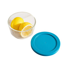 Durable Glass Food Storage Bowl Microwave Safe-470ML with lid