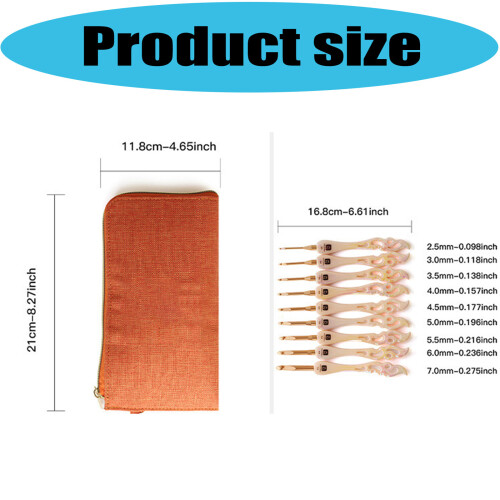Practical Acrylic Crochet Hook Large Handle for Easy Crocheting 2