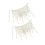 2Pc Elegant Crystals Drop Tassels Chain Decors-Silvery White 1