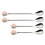 Stainless Steel Spoon Flower Shape Handle Design for Ice-Silver 1