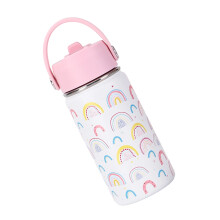Wide Mouth Thermal Stainless Steel Water Cup Cartoon Handle-2