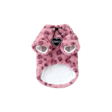 Pull en peluche doux pour chats, motif léopard, tenue pour-S.