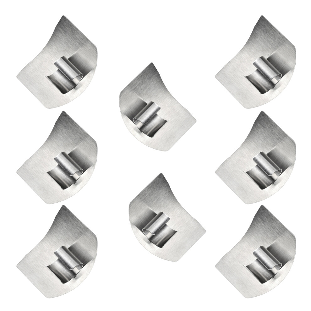 Kitchen Safety Steel Finger Shield Protector Prevents Cut-8Pcs 7627000697660