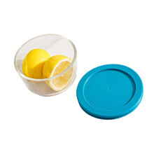 Bol alimentaire en verre transparent pour-470ML avec couvercle