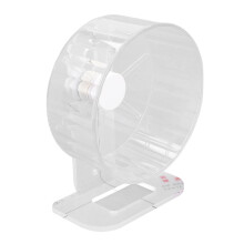 12 Zoll Acryl Hamsterlaufrad Stand Großes Leises Trainingsspielzeug für Kleine Haustiere