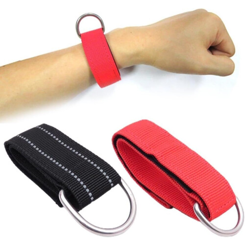 Secure D Ring Attachment Red for Scuba Diving Wrist Strap, D Ring Accessory, Compatible with Standard Wrist Straps 1