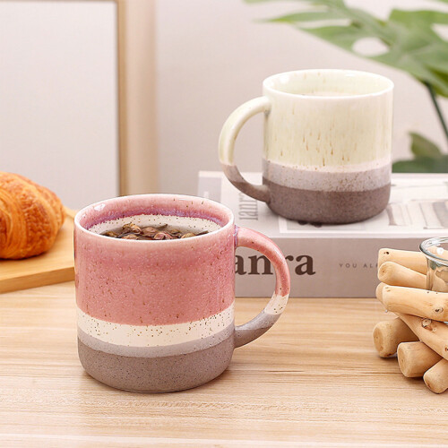Colorful Ceramic Coffee Mug Dishwasher Safe Gradient Color-Red 1