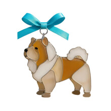Pendentif attrape-lumière pour chien, exquis, pour-Shiba Inu