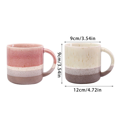 Gradient Color Ceramic Coffee Mug Dishwasher Safe-Green 2
