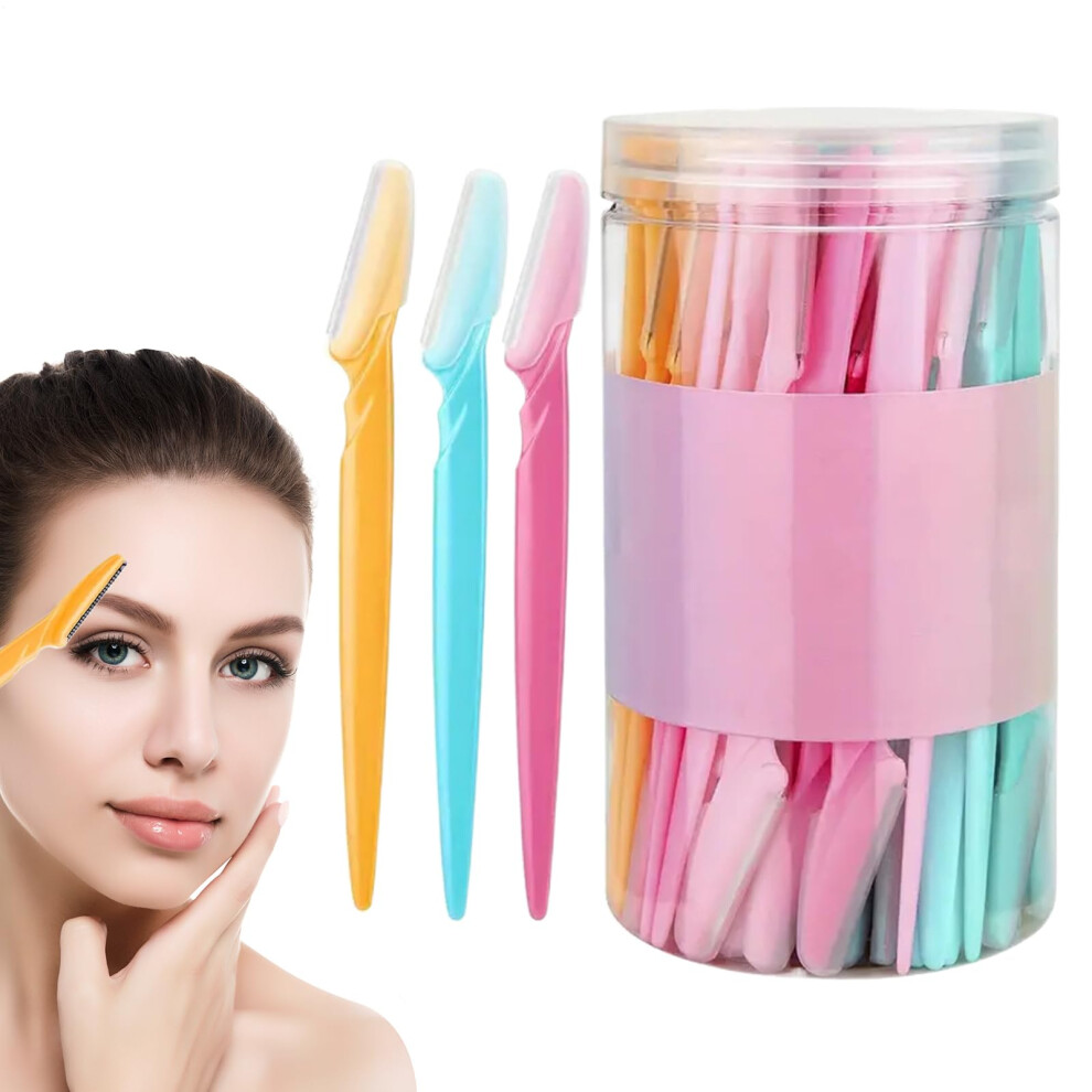 Eyebrow Razor, Eyebrow Face Razor  66 x Shapers  Portable Manual Shaving Tool