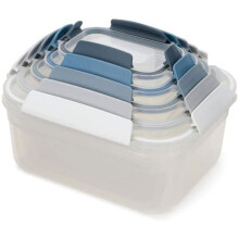 Pratos para alimentos frescos - JOSEPH JOSEPH - Nest Lock - 5 peças - Transparente - Polipropileno