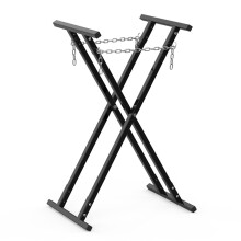 Bumper Stand, HeightAdjustable XType Fender Spray Paint Frame, Foldable Steel Car Fender Frame, Black, 60 x 120 cm, Pack of 2