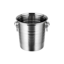 Insulated Ice Bucket Stainless Steel 1L/3L/5L Model BMedium5L Champagne Wine Cooler Ice Chiller