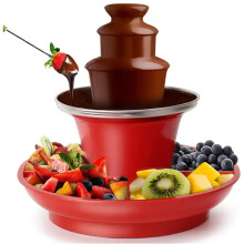 3Tier Stainless Steel Chocolate Fountain, Electric Fondue Fountain for Parties, Easy Clean