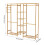 Living And Home Wooden Clothes Rack with Side Hooks 6