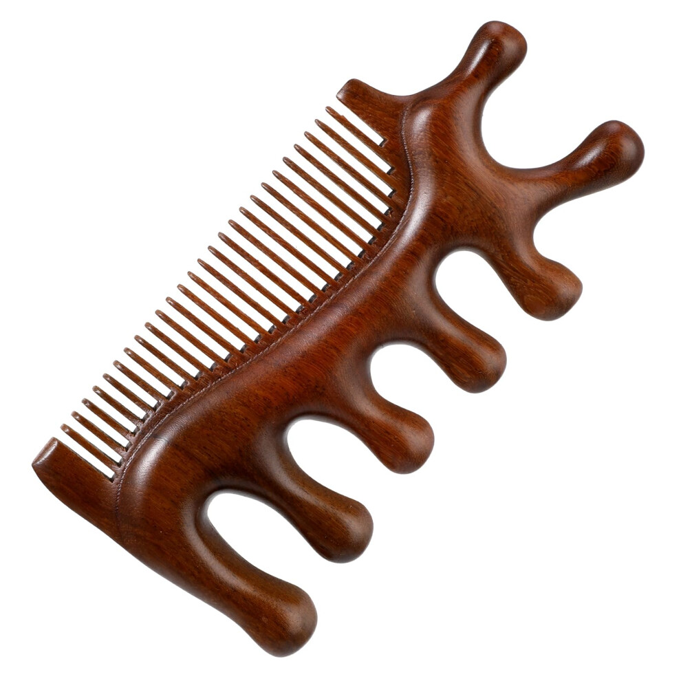 Unisex Meridian Massage Comb, 4In1 Scalp Massager Reduce Head Pressure Gua Sha Comb