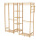 Living And Home Wooden Clothes Rack with Side Hooks 2