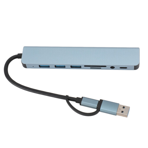 Κόμβος USB από κράμα αλουμινίου με φόρτιση υψηλής ταχύτητας, κόμβος πολλαπλών 2