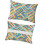 Set of 2 Waterproof Cushion with Adjustable-Colorful geometry 1