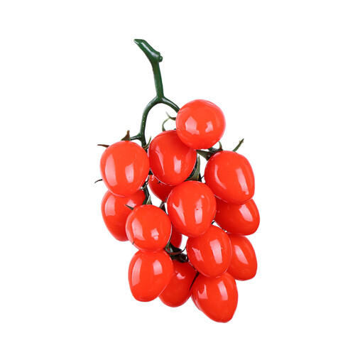 Artificial Cherries Tomatoes Bunch Realistic PVC Tomatoes-Red