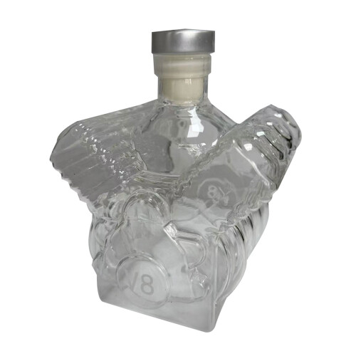 Engine Design Whiskeys Decanter Glass Bottle Moderate Size