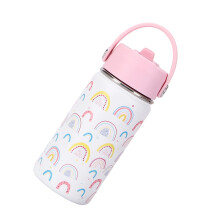 Portable Stainless Steel Cartoon Handle Insulated Cup with-2