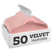 Kleiderbügel aus samtigem Stoff, rutschfest, verhindern-Rosa