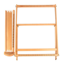 DIY Wooden Loom Knitting Chair Handmade Wooden Toy for Beginners Adults Children 49 x 64 x 3 cm