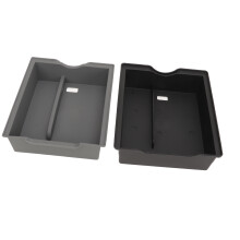 Console Organizer Accessories Tesla Models Shockproof Dual Layer Design Hidden Storage Box easy-install No Noise Sturdy waterproof dustproof Fabric