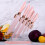 6 PC knives with acrylic knife block, multi-purpose kitchen knife set 1