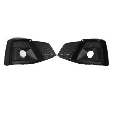 Griglia di protezione per fendinebbia per Audi A5 2020-2024, elegante, nera lucida in ABS, riduce il rumore del vento, protegge i fendinebbia,