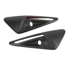Beschermkap voor de zijcamera van de Tesla Model S, slank en lichtgewicht ontwerp, carbonvezel cover met sportieve afwerking, biedt onbelemmerd zicht.
