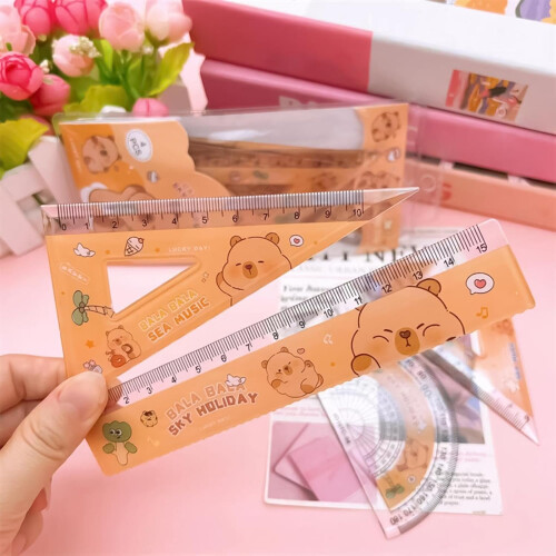 Capybara Measuring Rulers, Geometry Tool Set, Student Math Tools 2