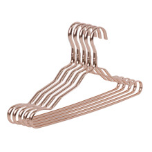 Stilvoller Kleiderschrank-Organizer, Metallkleiderbügel mit beidseitigen Einkerbungen, platzsparendes Design für Ihren Kleiderschrank (5 Stück)