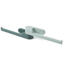 Zelfklevende handdoekstang, draaibare handdoekhouder van ABS-materiaal, handdoekhouder voor wandmontage zonder lijm, ruimtebesparende