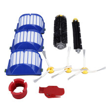 Vervangingsonderdelenset voor Roomba 600 500-serie, volledig compatibele vervangende accessoires met borstel en flexibele klopperborstel, zijborstels