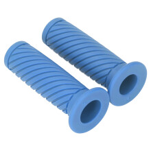 2Pcs Motorcycle Hand Grips 22mm/24mm Anti-Slip Rubber Blue for Dirt Bikes, UTV, ATV