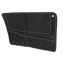 Große Kapazität Motorrad-Werkzeugrolle, Dickes Oxford, Mehrfachtaschen, Schwarz