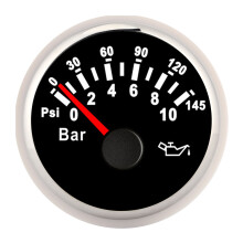 Nauwkeurige oliedrukmeter 2 inch 0-10 bar stappenmotoren Hogere nauwkeurigheid Industriële componenten Bedrijfstemperatuur -30C tot +75C voor
