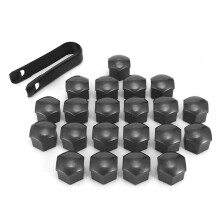 Universele 17 mm wielmoerkap, corrosiebestendige beschermkap, vlamvertragend nylon, decoratief, duurzaam, past perfect en is eenvoudig te monteren.