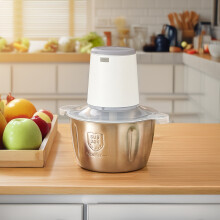 Electric Wireless 2L Stainless Steel Kitchen Meat Mincer