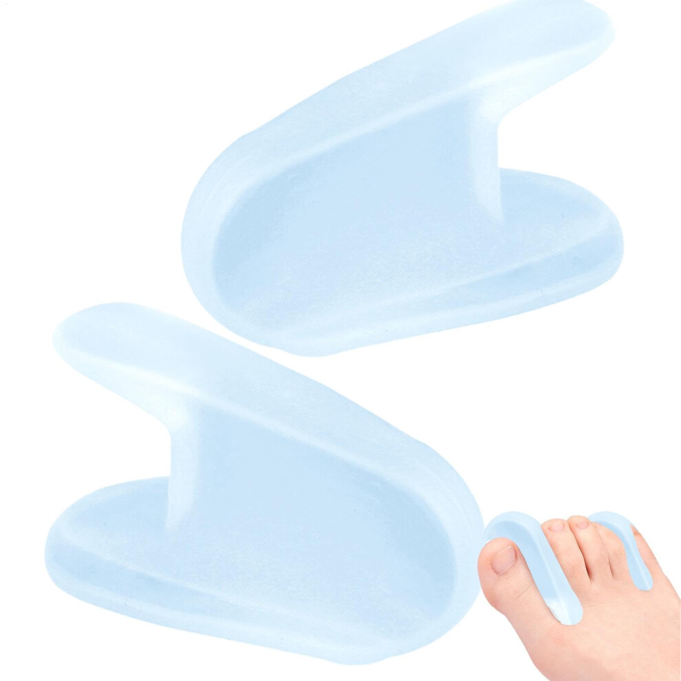 Toe Separator  1 Pair Silicone Toe Separators  Flexible  Ashaped  Overlapping Separator for Yoga, Running