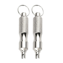 2 Pack Tire Valve Core Remover Tool with Keyring for Car and Motorcycle Tyre