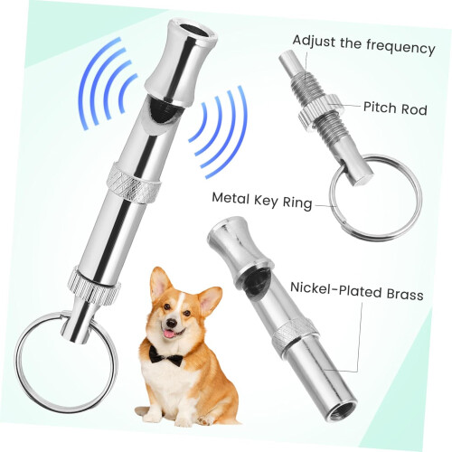 Dog training whistle dog whistle training dog trainer silver 1
