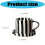 Ergonomic Handle Ceramic Coffee Cup and Saucer Set 5Inch-Black 4
