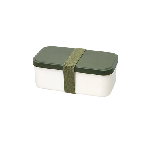 Leak Proof Compartment Meal Box with Food-Green single layer
